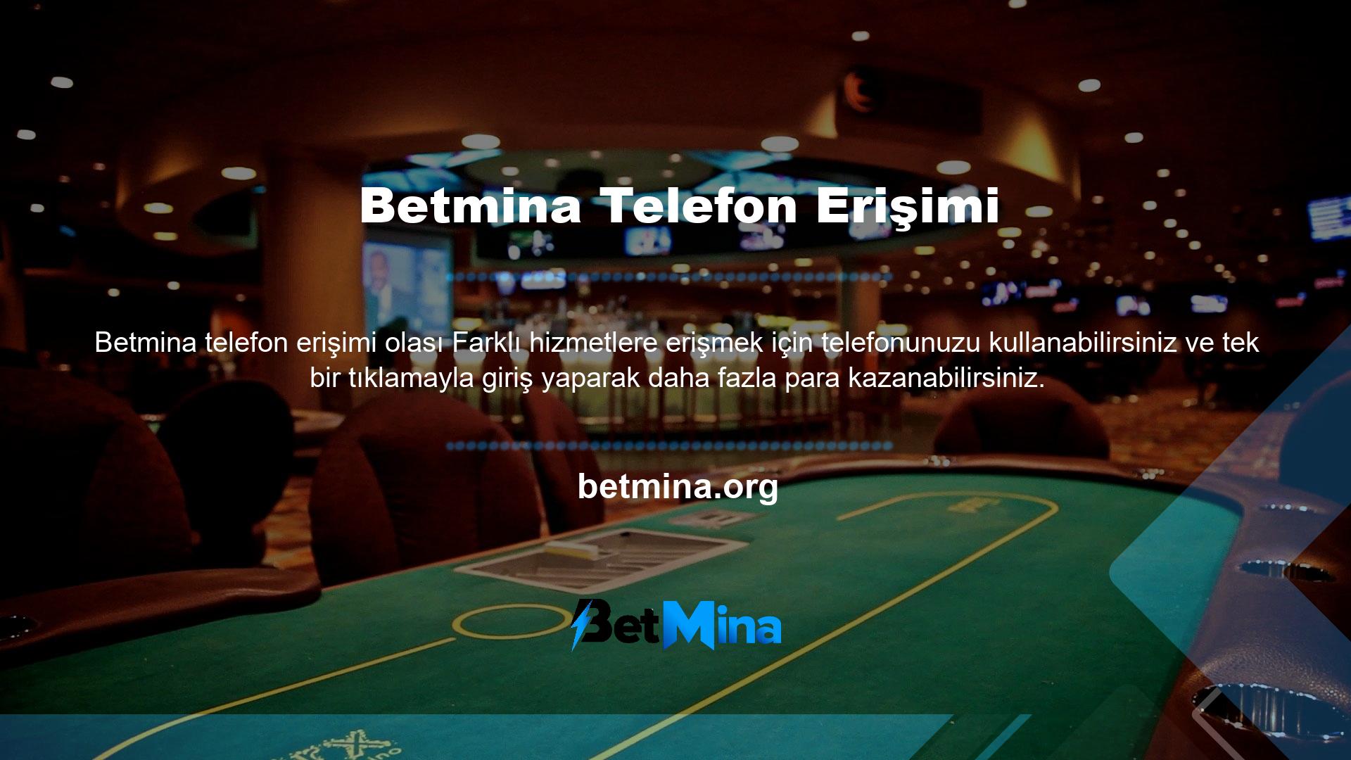 En iyi bilinen bahis ve casino şirketlerinden biri haline gelen Betmina mevcut girişle rahat ve karlı oyun fırsatlarını yakalayabilirsiniz